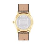 Coach Elliot women’s watch with canvas-leather wristband and gold tone case Photo 6