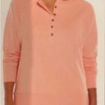 Gap Peach Henley Sweatshirt Ladies Large NWT Photo 2