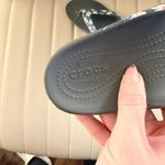 Crocs Women's Gray Floral Sandals size 9 iconic comfort flip flops Photo 1