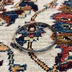 Vintage Thailand Sterling Silver Hinged Bangle Bracelet 7g Safety Chain 925 Photo 0