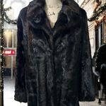ZARA  OUTWEAR FAUX FUR COAT BROWN BLACK sz M Photo 12