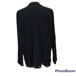 Risky flowy bejeweled open front cardigan Black Size M Photo 1