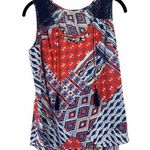 Como Women's Red, Blue & White Top Size undefined Photo 0