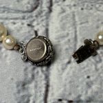 Sarah Coventry Faux Pearl Vintage 24 inch Necklace Silver Photo 5