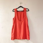 Free People  Full of Sunshine Linen Mini Dress in Aged Coral XS Photo 2