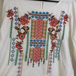 Sundance Top Womens Embroidered Pink Long Sleeve Shirt Boho Lace Floral Photo 3