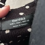 Bershka Midi polka dot knotted front, thigh split, cut out back spaghetti strap dress Photo 5