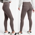 Athleta High Rise Delancy Moto Tight Legging Coffee House Size S #598323 Photo 1