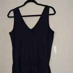 Daily Ritual size medium v neck solid black one piece pants romper elastic waist Photo 1