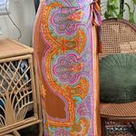 ZARA Multicolor Paisley Wrap Midi Pencil Skirt Photo 0