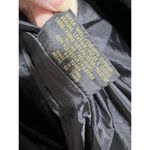 Vintage Black Suede Leather Jacket Coat Zip Up Womens Size M Gitano Fur Colar Size M Photo 11