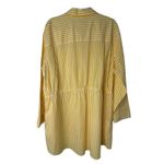 Pistola Yellow White Stripe Button Front Layla Shirt Dress Tunic Drawstring M Photo 3