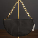 Universal Threads Universal Thread Half Moon Hobo Bag w/Gold Chain Shoulder Strap Black NWT Photo 0