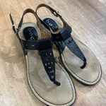 b.o.c | Charel Black Thong Ankle Strap Casual Summer Sandals, Size 7 Photo 1