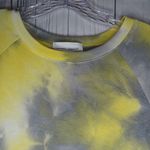 Painted Threads  Yellow and Gray Tie-Dye Women's Top Photo 4