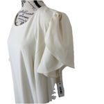 DKNY Ivory Plus Sz 22W Dress Women Short Sleeve Petal Curvy Cocktail Hem Style Photo 2