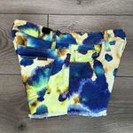 joe's jeans NWOT  Supernova Yellow Blue Tie Dye Cut Off Stretch Jean Shorts 25‎ Photo 1