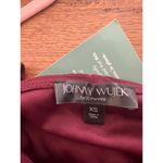 Stylish Johnny Wujek Burgundy Ruched Dress Photo 2