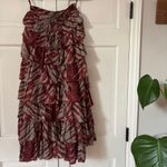 Ulla Johnson Margot Skirt Canyon Size 0 Tiered Brick Sea Green Midi Maxi Skirt Photo 3