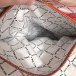 Badgley Mischka Large Straw & Leather Tote Tan / Red Trim Photo 14