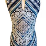 White House | Black Market Reversible Reversible Scarf-Print Knit Sheath Dress M Photo 12