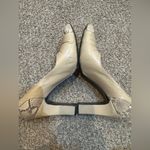 Vtg Polina Ferragamo Heels Women 7 Shoes Beige Leather Pumps Tan Photo 7