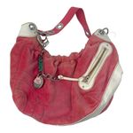 Juicy Couture Pink Suede Shoulder Bag with Charm – Vintage Y2K Logo Purse Photo 7