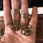 Wicked Pentagram Earrings Photo 3