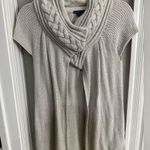 Armani Exchange size small sweater vest coat wrap short sleeves light grey Photo 0