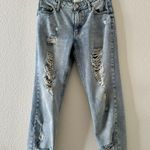 Avec Les Filles  fleury ripped high  waisted ankle distressed mom jeans Photo 2