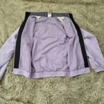 New Balance Lavender Track Jacket Bomber Full Zip Houndstooth Collar Size XL Photo 6