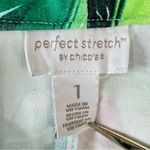 Chico's Chico’s Perfect Stretch Capri Pants Tropical Floral Print Size 1/8 Photo 7