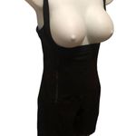 Everyday Mid Thigh Under Bust Bodysuit Sz. L Black Side Zip Medium Compression Size L Photo 1