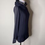 Lululemon Parallel Stiped Black and White Think Fast Hoodie Photo 2