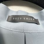 Suzy Shier  Button Front Women's Blue Top Size Medium Office Career Wear Photo 1