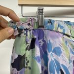 Coldwater Creek  Womens Silk Midi Skirt M Floral Fairy Purple Pastel Cottagecore Photo 4