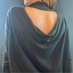 Dark Green Open Back Knit Dress Size M Photo 4