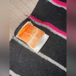 Nickelodeon Y2K iCarly Pink and black striped scarf with fringe Photo 3