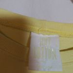 Hot Cotton Butter Yellow Long Sleeve Crew Neck Sweatshirt Size M Size M Photo 4