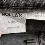 Rolla’s Dusters High Rise Slim Black Jeans 27” Inseam Size 26 *see flaw* Photo 6