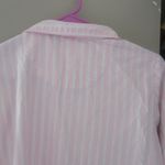 Victoria's Secret  vertical stripe sleep shirt top in pink and white size XS. Photo 7