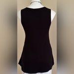 Vertigo Paris Black Sleeveless Summer Top Draped Knotted In Center Sz. L Photo 6