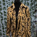Alfred Dunner  vintage tiger striped button down Photo 1