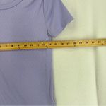 Gap  Rib Tee Short Sleeve Ribbed T Shirt Womens Small Light Purple Photo 2