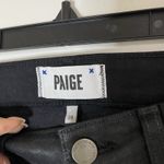 Paige Verdugo Ankle Black Silk Coated Skinny Jean size 28 Photo 3