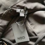 Revolve NBD by One Shoulder Open Back Ruched Bodycon LBD Mini Cocktail Dress S Photo 6