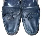 Vaneli Women's Navy‎ Blue Leather Moccasin Loafers Size 8.5 S Narrow Casual Photo 1