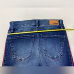 EXPRESS Red Stripe Leg Midrise Ankle Legging Denim Jean Size 0 Photo 6