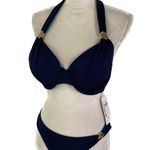 a.Che 2 pieces winslet hampton blue bikini swimsuit set Size L Photo 0