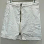 Free Press Free People White Denim Skirt  Size 6 Photo 0
